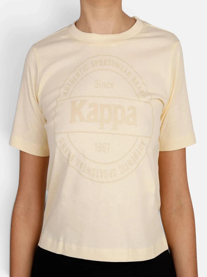 Remera Mujer Kappa Authentic Truks Beige Naturale
