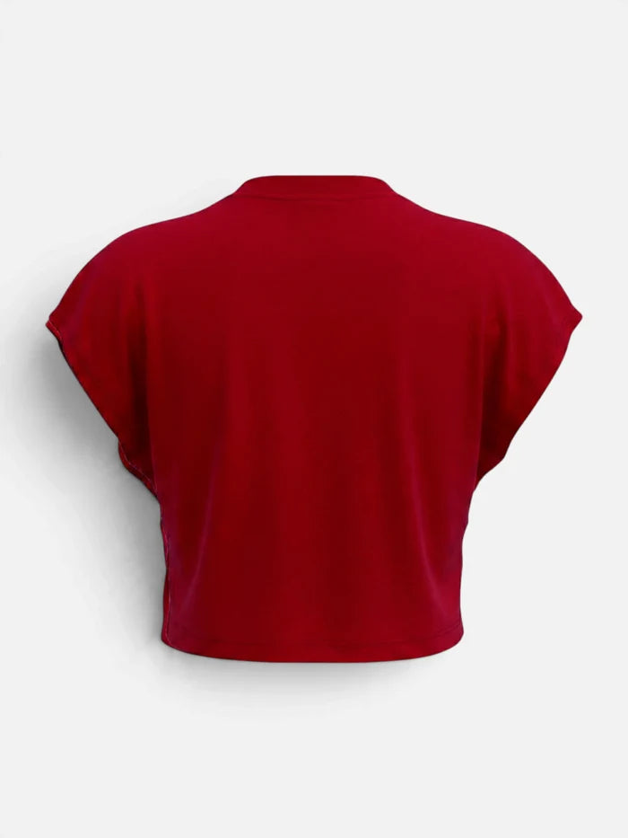 Remera Mujer Kappa Authentic Vetra Tee Bordo