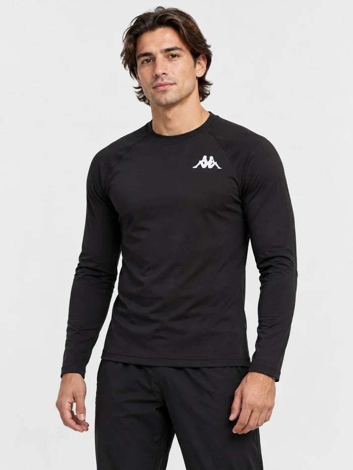 Remera Termica Kappa Soccer Negro — vista principal