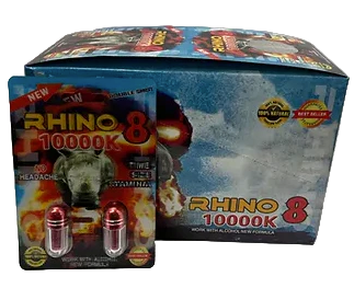 Rhino 8 10000K Dietary Supplements 1ct 24pk