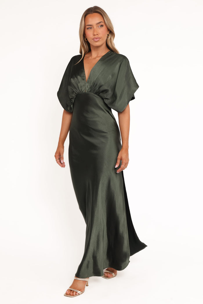 Petal and Pup USA DRESSES Ricki Maxi Dress - Olive Green