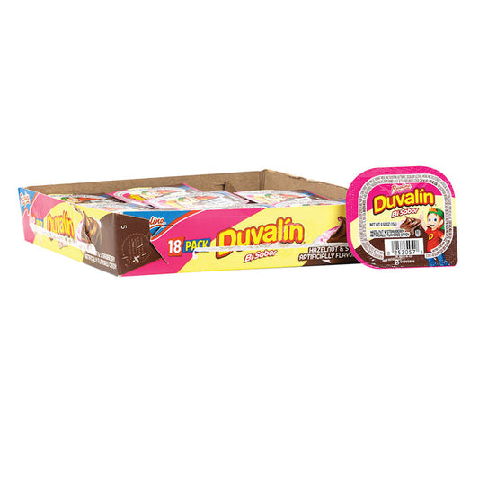 Ricolino Duvalin Bi Sabor Hazelnut and Strawberry Candy - 18 Count