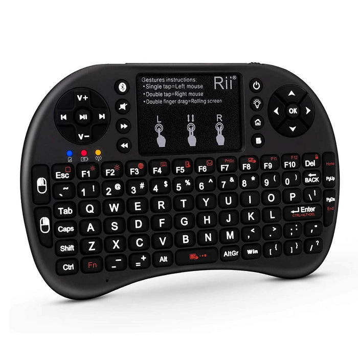 Rii i8+ Mini Wireless Keyboard with Touchpad (US Layout) by Rii - The Pi Hut