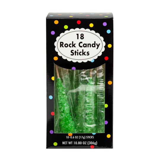 Rock Candy Green Wrapped Hard Candy - 4 Count