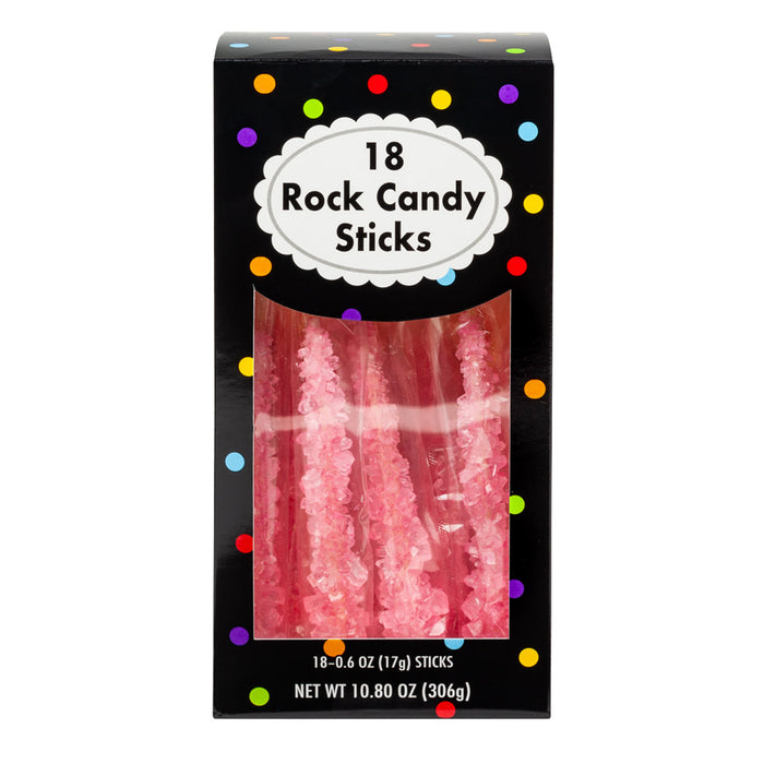 Rock Candy Pink Wrapped Hard Candy - 4 Count