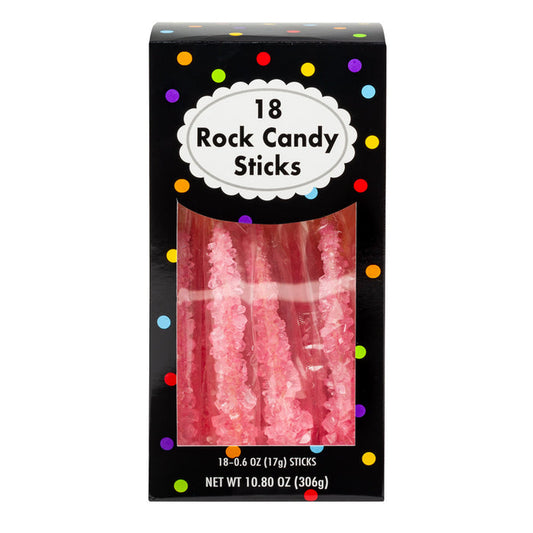 Rock Candy Pink Wrapped Hard Candy - 4 Count