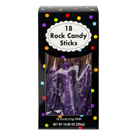 Rock Candy Purple Wrapped Hard Candy - 4 Count