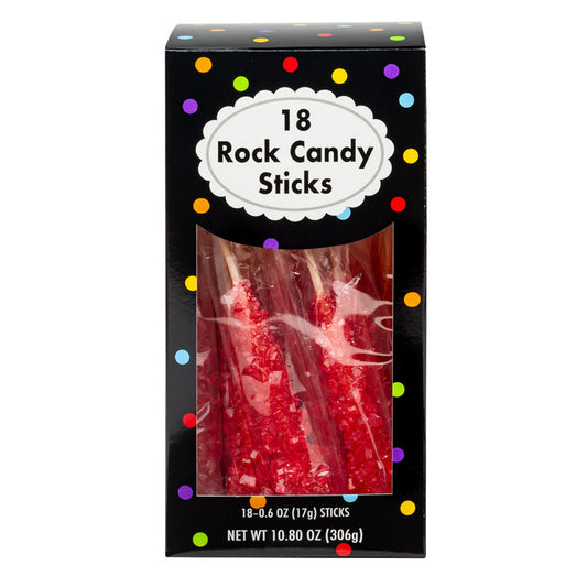 Rock Candy Red Wrapped Hard Candy - 4 Count