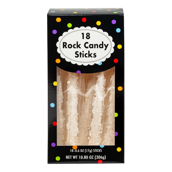 Rock Candy White Wrapped Hard Candy - 4 Count
