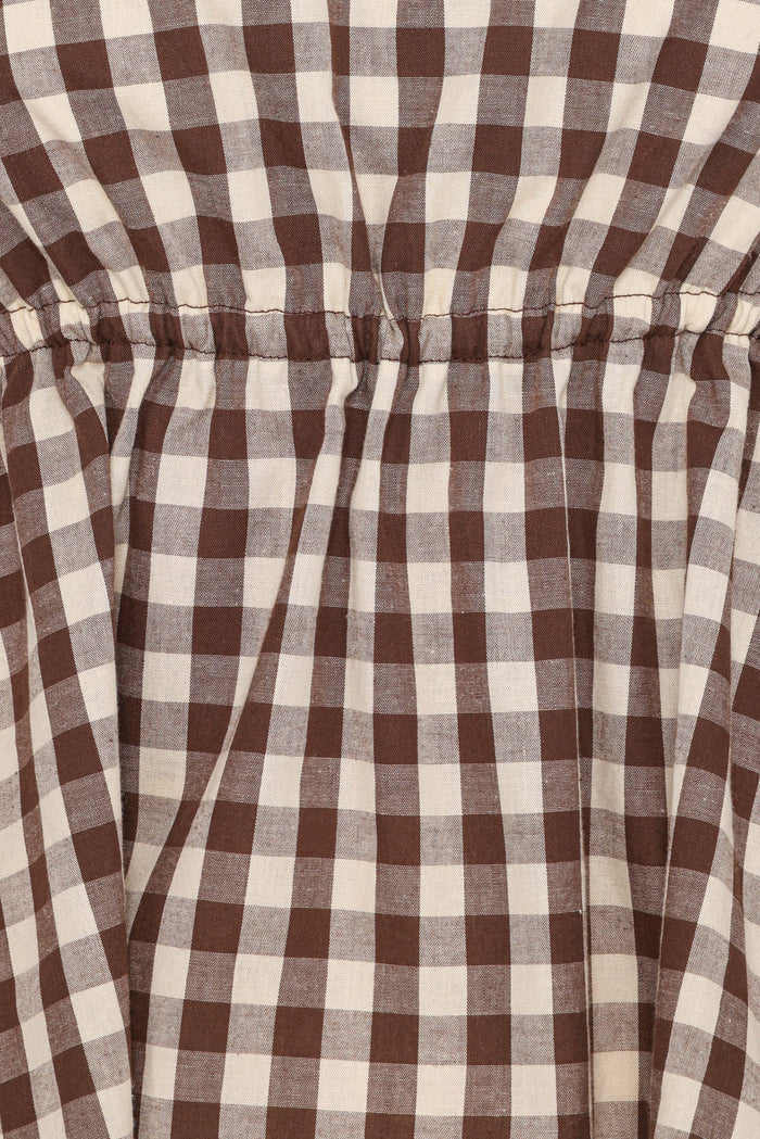 Petal and Pup USA TOPS Rory Top - Brown Gingham