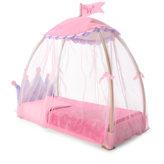 Royal Canopy Bed for WellieWishers™ Dolls