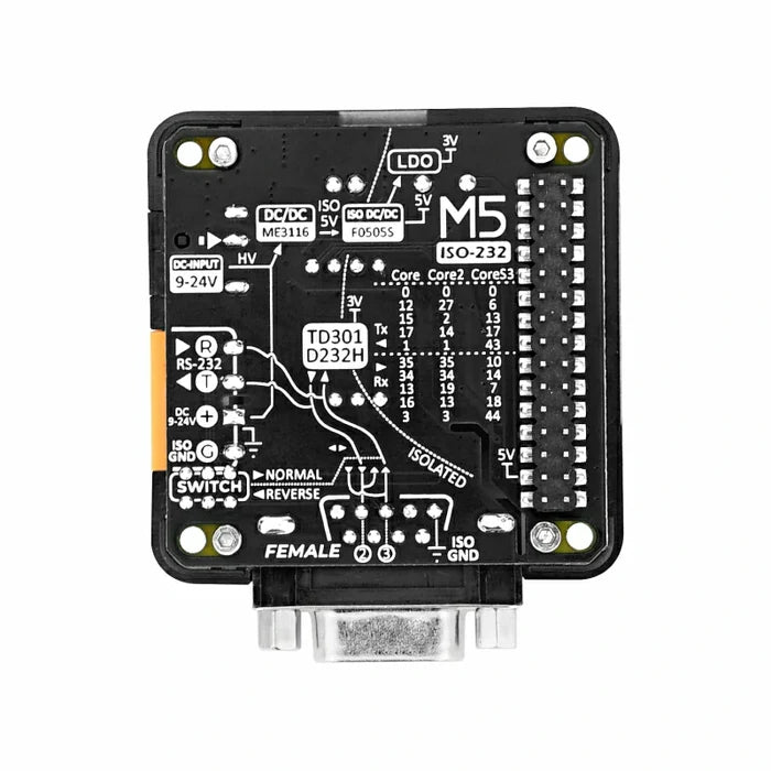 RS232 Module 13.2 with DB9 Female Connector - m5stack-store