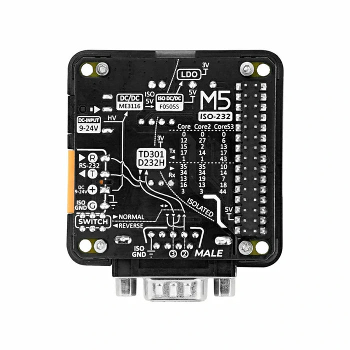 RS232 Module 13.2 with DB9 Male Connector - m5stack-store