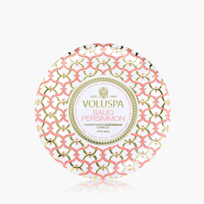 Saijo Persimmon - 3 Wick Tin Candle