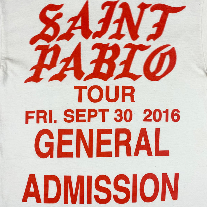 Saint Pablo Tour 2016 General Admission Long Sleeve In White