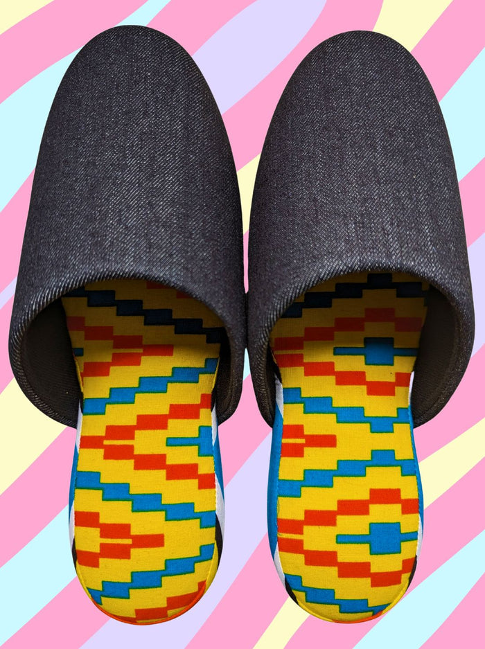 SALE Large | Denim Mix Slippers 2023AW-L03 - Heiwa Slipper