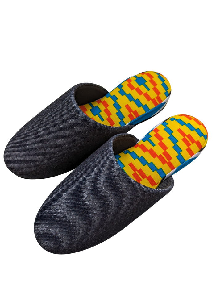 SALE Large | Denim Mix Slippers 2023AW-L03 - Heiwa Slipper