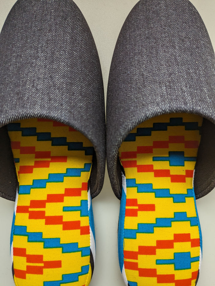 SALE Large | Denim Mix Slippers 2023AW-L03 - Heiwa Slipper