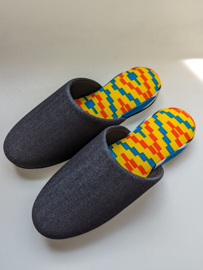 SALE Large | Denim Mix Slippers 2023AW-L03 - Heiwa Slipper
