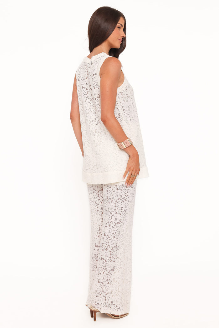 Petal and Pup USA SETS Sammy Embroidered Set - Cream Lace