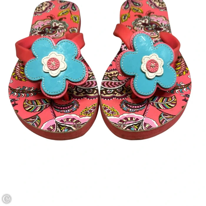 Sandals Flats By Vera Bradley In Pink, Size: 6