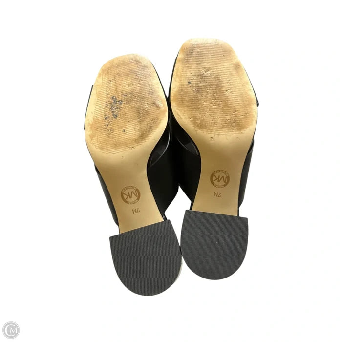 Sandals Heels Block By Michael By Michael Kors In Black, Size: 7