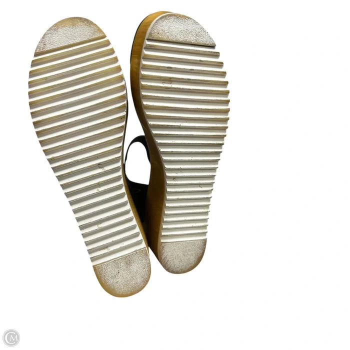 Sandals Heels Platform By Steve Madden In Black & Tan, Size: 11