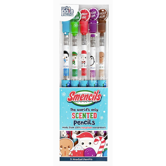 Scentco Smencils Holiday Scented Pencils - 5 Pack