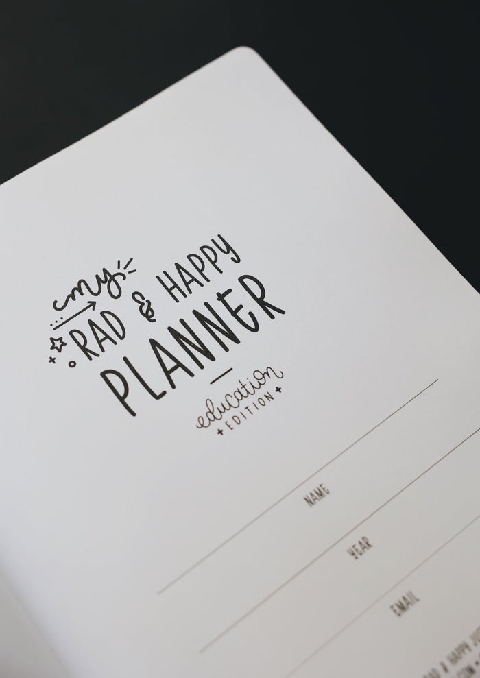 (Scratch & Dent) 8.5 x 11 Undated Education Planner - Halfsies Edition