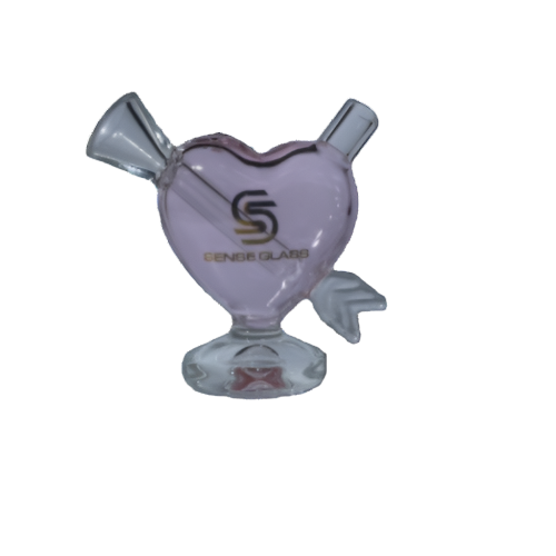 Sense Glass Mini Heart Bubbler