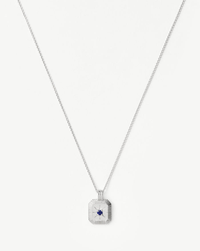September Birthstone Pendant Necklace | Lapis/September Necklaces Missoma