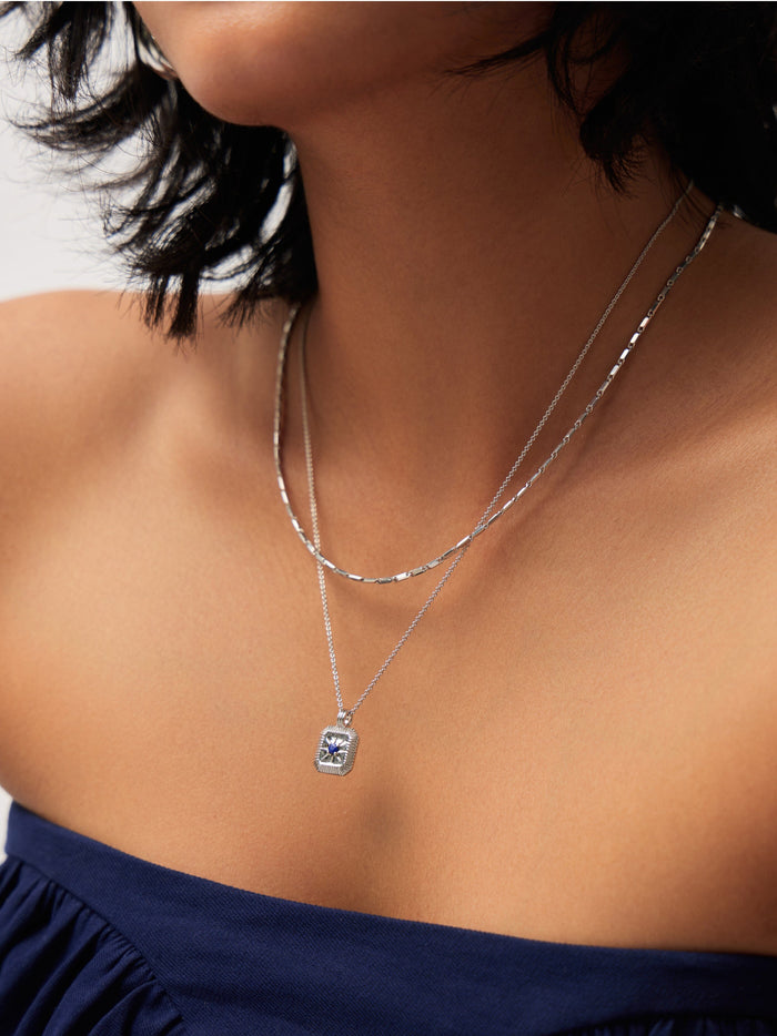 September Birthstone Pendant Necklace | Lapis/September Necklaces Missoma
