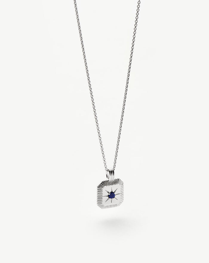 September Birthstone Pendant Necklace | Lapis/September Necklaces Missoma