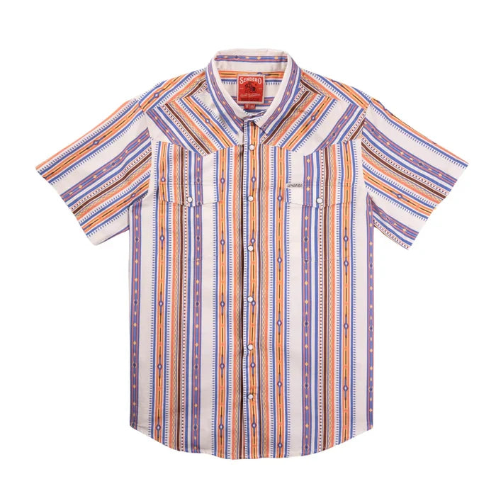 Serape Pearl Snap Short Sleeve