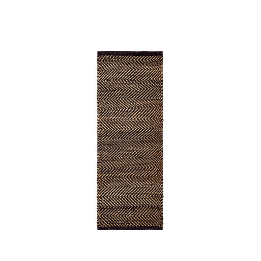 Armadillo Serengeti Rug Charcoal and Natural Herringbone