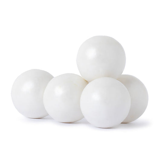 Shimmer White Tutti Frutti Gumballs - 12 LB