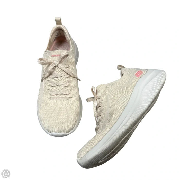 Shoes Athletic By Skechers In Cream & White, Size: 7