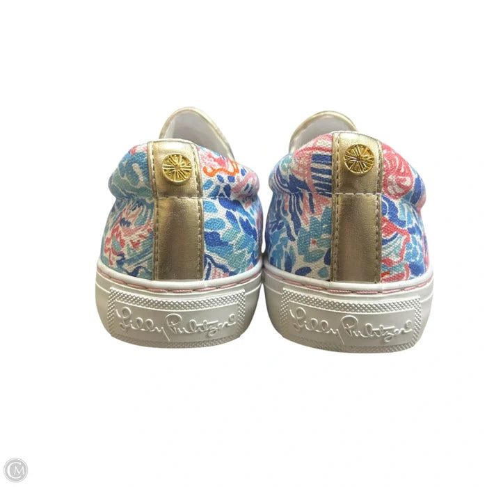 Shoes Designer By Lilly Pulitzer In Blue & Pink, Size: 6