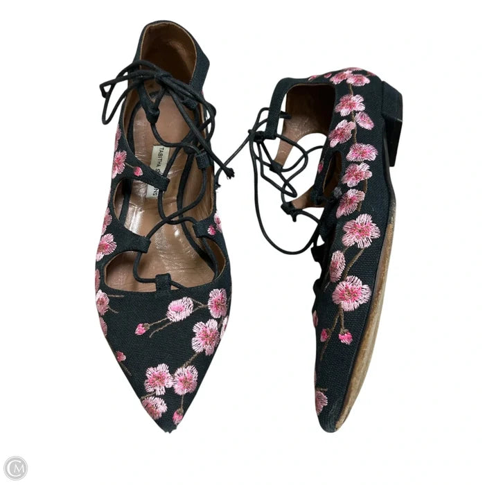 Shoes Flats By Tabitha Simmons In Black & Pink, Size: 5.5