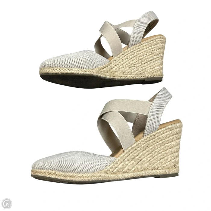 Shoes Heels Block By Kelly And Katie In Cream & Tan, Size: 11