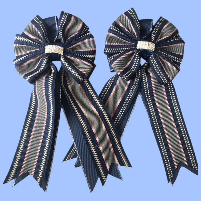 🤩 Show Bows: Hampton Stripe Navy