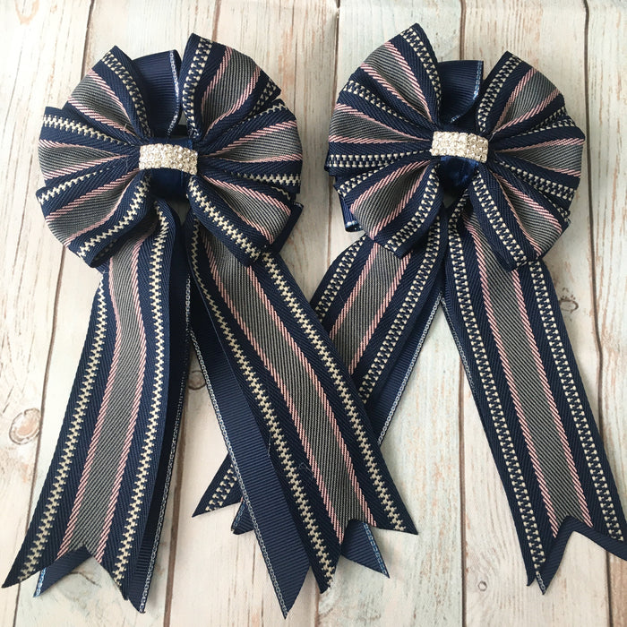 🤩 Show Bows: Hampton Stripe Navy