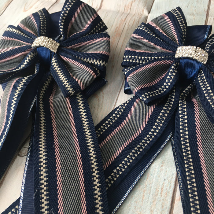 🤩 Show Bows: Hampton Stripe Navy