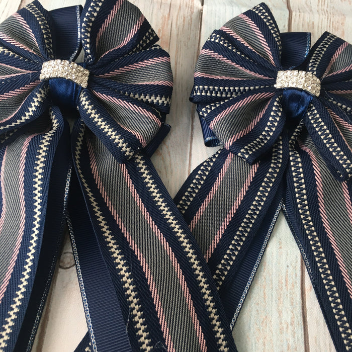 🤩 Show Bows: Hampton Stripe Navy