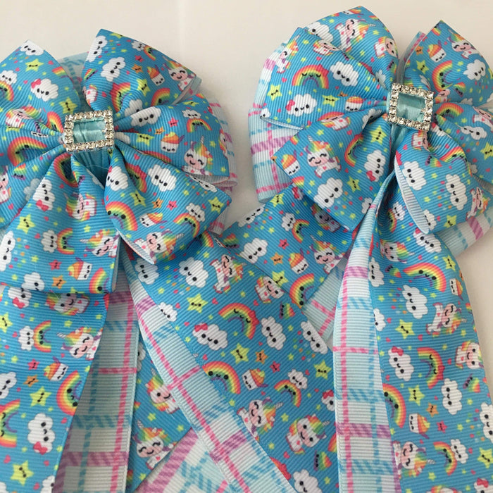 🤩 Show Bows: Unicorns Mini Turquoise