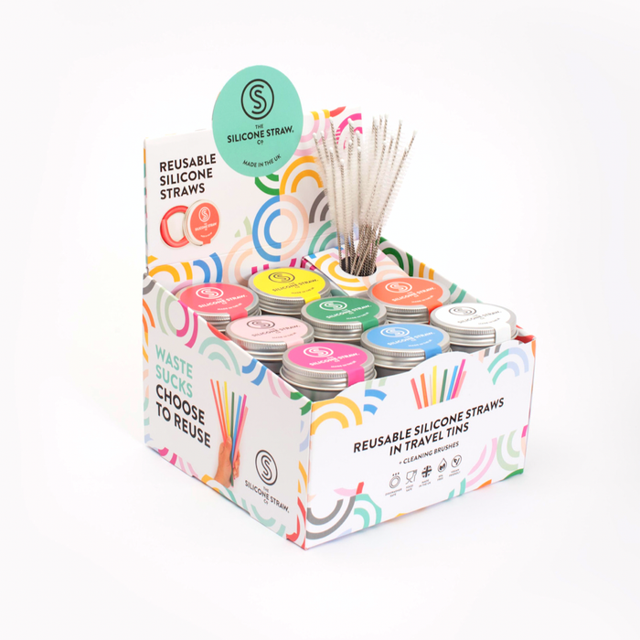 Silicone Straw in Travel Tin