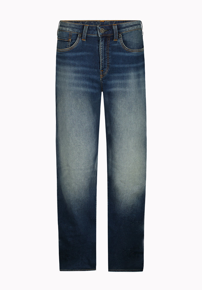 Six Men's Straight Freedom Flex Jeans, Dirty and Sanded - BM22946