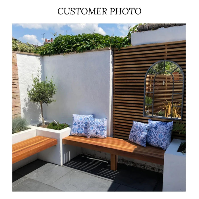 Skiathos Outdoor Pillows Blue & White