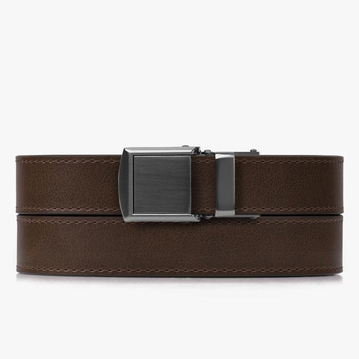 Mocha Skinny Belt - SlideBelts