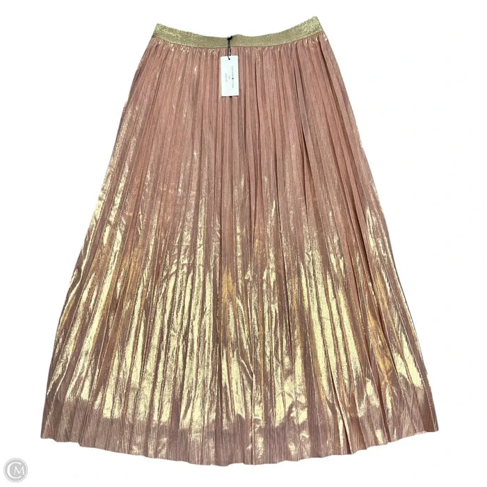 Skirt Maxi By Molly Bracken In Gold & Pink, Size: 0
